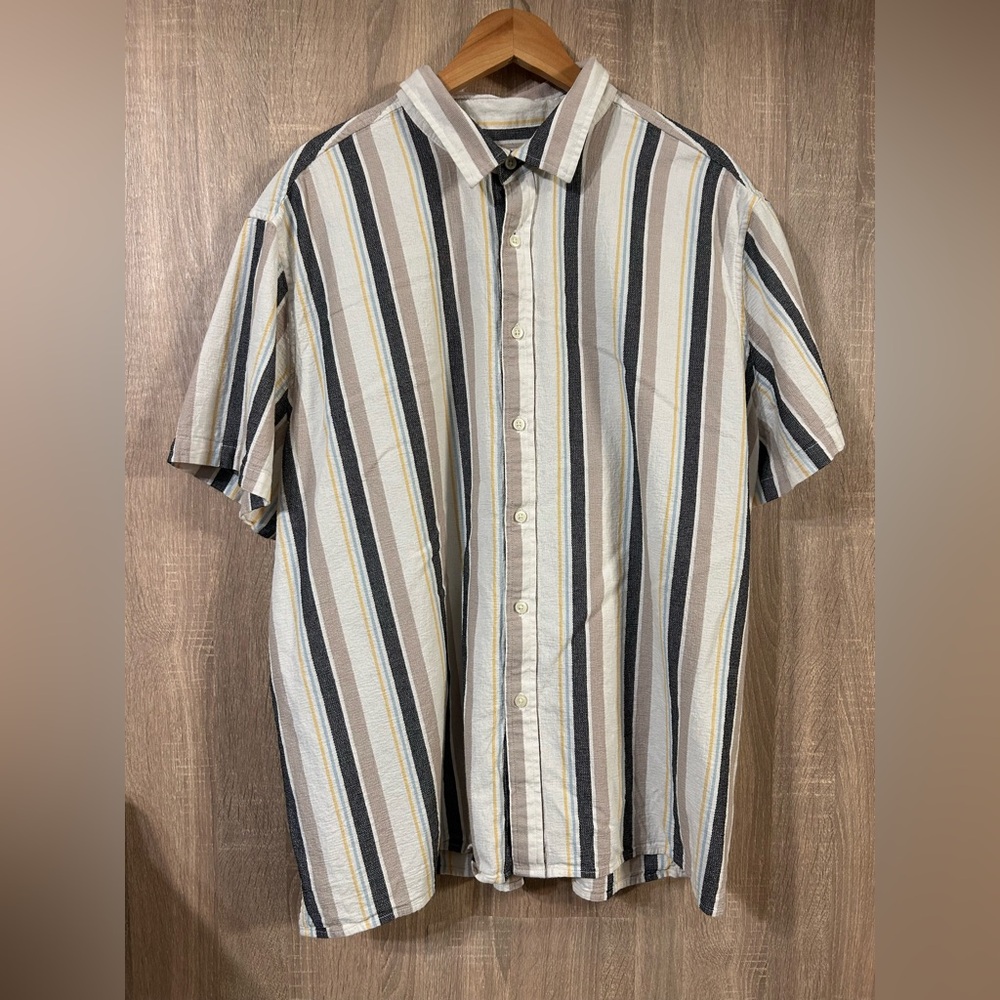 Goodfellow & Co Men's Multicolor Striped Button Down Shirt
Size XXL 100% Cotton